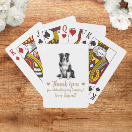 Gastgeschenk Hochzeit spielen von Hunden Spielkarten