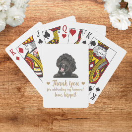 Gastgeschenk Hochzeit spielen von Hunden Spielkarten