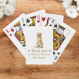 Gastgeschenk Hochzeit spielen von Hunden Spielkarten