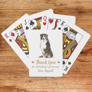 Gastgeschenk Hochzeit spielen von Hunden Spielkarten