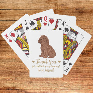 Gastgeschenk Hochzeit spielen von Hunden Spielkarten