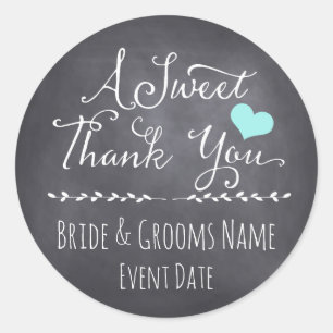 GASTGESCHENK HOCHZEIT STICKER   Ein herzlicher Dan