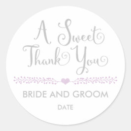 GASTGESCHENK HOCHZEIT STICKER Herzlichen Dank.