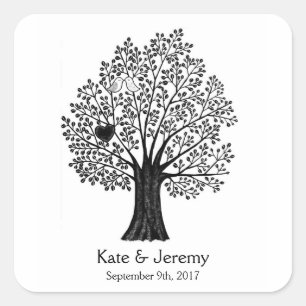 Gastgeschenk Hochzeit Sticker Lovebird Custom Fevo