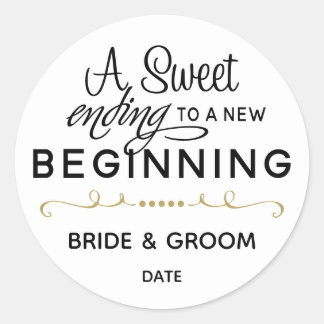 GASTGESCHENK HOCHZEIT STICKER | SCHWEET ENDET NEUE
