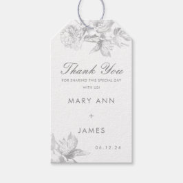 Gastgeschenk Hochzeit Tag Modernes einfaches Blume Geschenkanhänger