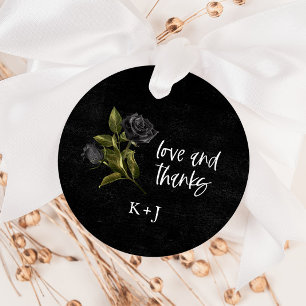 Gastgeschenk Hochzeit-Tags für die schwarz-gotisch Geschenkanhänger