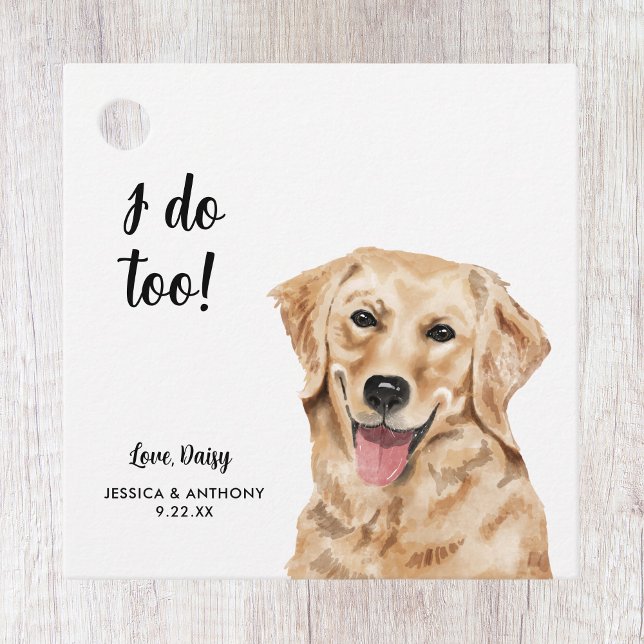 Gastgeschenk Hochzeit-Tags für Hunde Geschenkanhänger (Von Creator hochgeladen)
