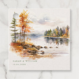 Gastgeschenk Hochzeit Tags für rustikale Falllands Geschenkanhänger