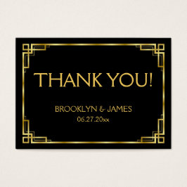 Gastgeschenk Hochzeit-Tags für Schwarz und Gold Ar