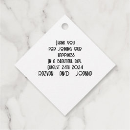 Gastgeschenk Hochzeit-Tags Geschenkanhänger