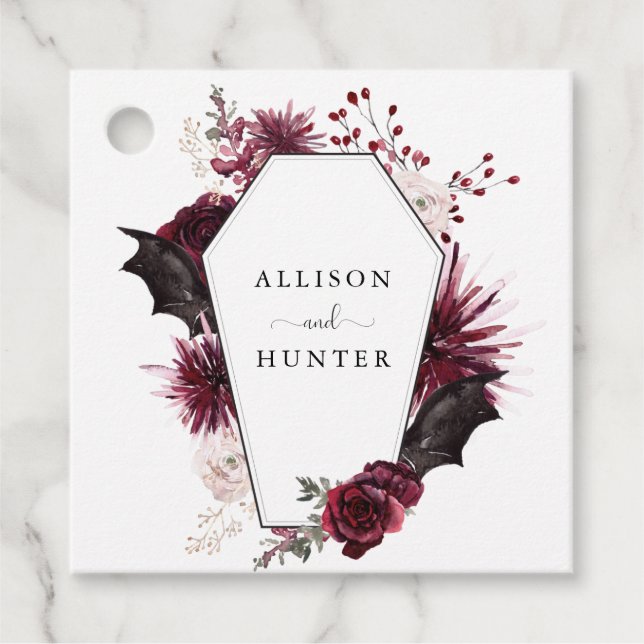 Gastgeschenk Hochzeit-Tags | Halloween Geschenkanhänger (Vorderseite)