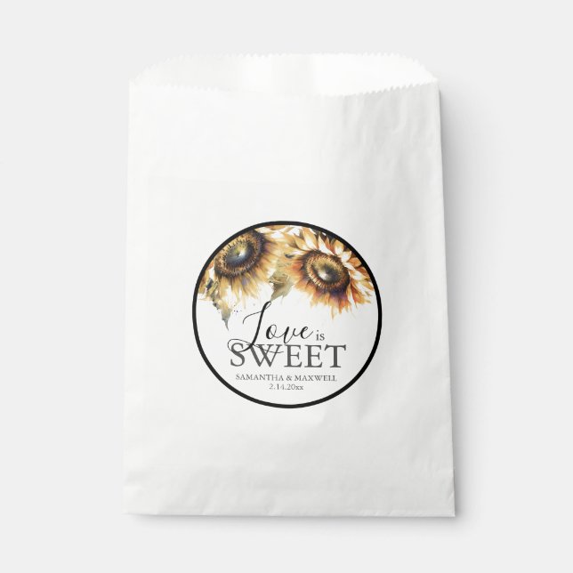 Gastgeschenk Hochzeit Taschen Wasserfarben Sonnenb Geschenktütchen (Vorderseite)