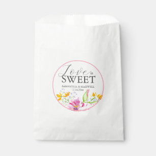 Gastgeschenk Hochzeit-Taschen Wasserfarbige Blume Geschenktütchen