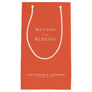 Gastgeschenk Hochzeit und Datum der modernen Manda Kleine Geschenktüte