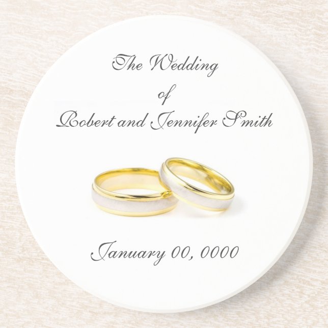 Gastgeschenk Hochzeit Untersetzer (Vorne)