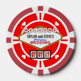 Gastgeschenk Hochzeit Vegas Casino Poker Pokerchips