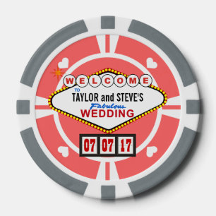 Gastgeschenk Hochzeit Vegas Casino Poker Pokerchips