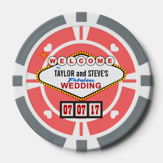 Gastgeschenk Hochzeit Vegas Casino Poker Pokerchips