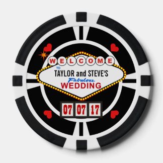 Gastgeschenk Hochzeit Vegas Casino Poker Pokerchips
