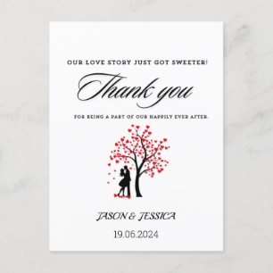 Gastgeschenk Hochzeit Vielen Dank für Ihre individ Postkarte