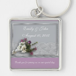Gastgeschenk Hochzeit von Heather und Spitzen Schlüsselanhänger