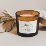 Gastgeschenk Hochzeit von Wasserfarbenfolien Rechteckiger Aufkleber<br><div class="desc">Aufkleber für die Gastgeschenk Hochzeit. Teil einer kompletten Hochzeitssuite</div>