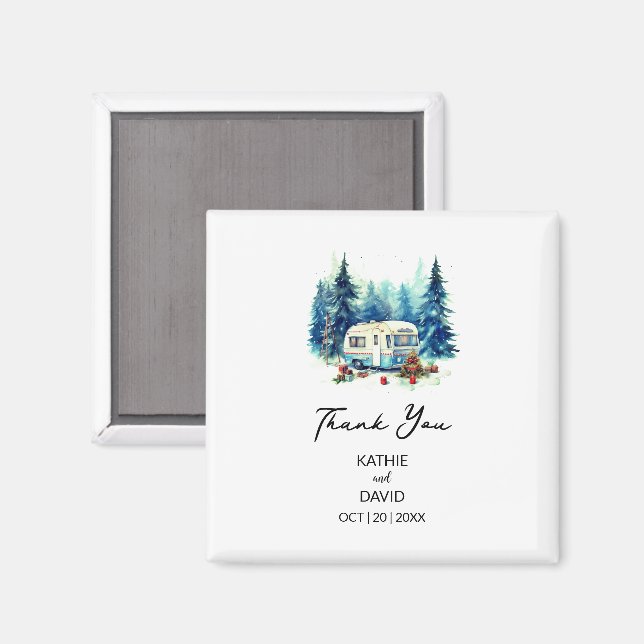 Gastgeschenk Hochzeit Weihnachtsabenteuer Ehe im F Magnet (Vorderseite/Rückseite)