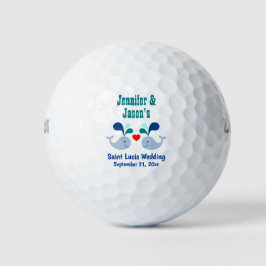 Gastgeschenk Hochzeit Whale Tropical Beach Zielort Golfball