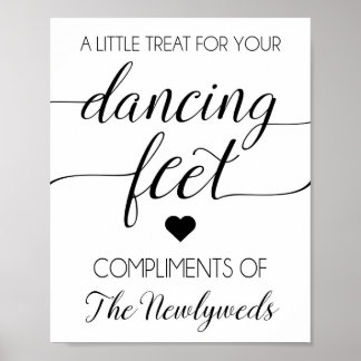 Gastgeschenk Hochzeit-Zeichen gedreht Poster