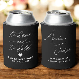 Gastgeschenk Hochzeit zu haben und zu halten Dosenkühler