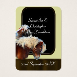 Gastgeschenk Hochzeit zum Thema Reittiere danke