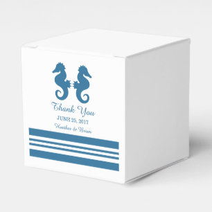 Gastgeschenk Hochzeiten für das nautische Seepferd Geschenkschachtel
