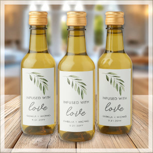 Gastgeschenk Hochzeiten für Olivenöl Weinetikett