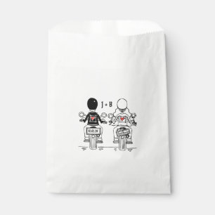 Gastgeschenk Hochzeiten für personalisierte Motorr Geschenktütchen
