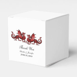 Gastgeschenk Hochzeiten für rote Elegante Dragons Geschenkschachtel