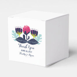 Gastgeschenk Hochzeiten von Funky Floral Geschenkschachtel