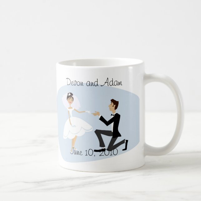 Gastgeschenk Hochzeits-Tasse Kaffeetasse (Rechts)