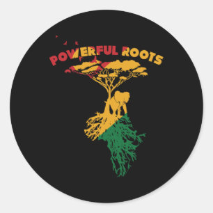 Gastgeschenk Pan African Decor Afro Amer Runder Aufkleber