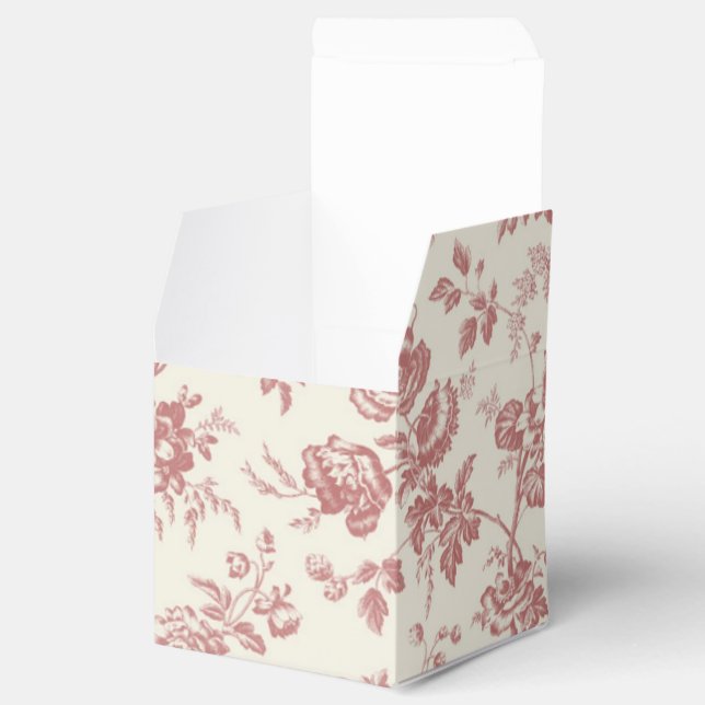 Gastgeschenk "Red French Toile" Geschenkschachtel (Geöffnet)