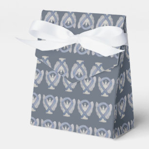 Gastgeschenk "Silver Awareness Ribbon Angel" Geschenkschachtel