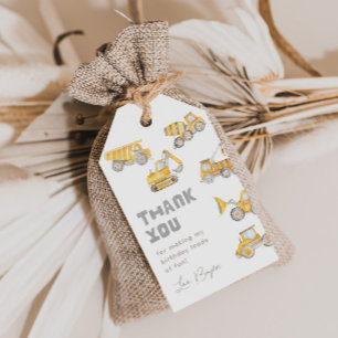 Gastgeschenk-Tags des Baugewerbes Ausdrucke Tags Geschenkanhänger
