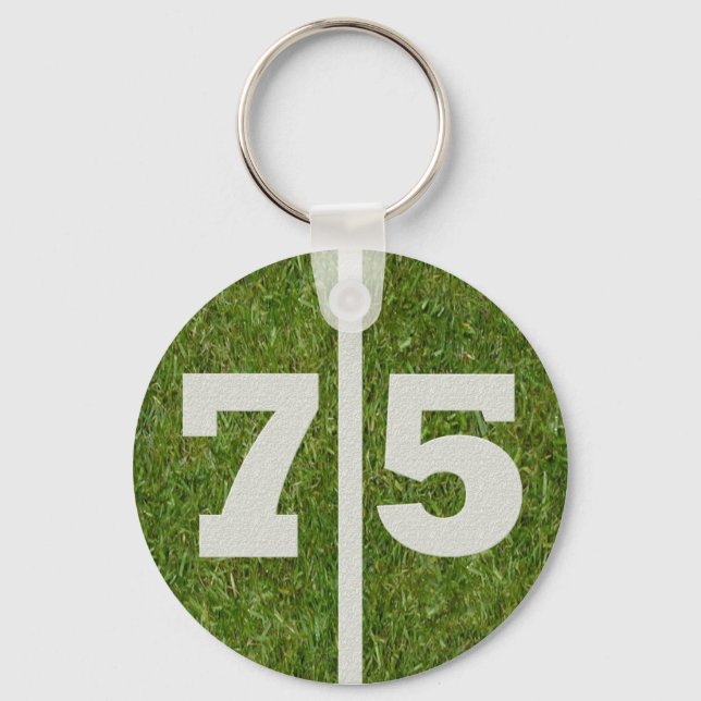 Gastgeschenk zum 75. Geburtstag Schlüsselanhänger (Vorderseite)