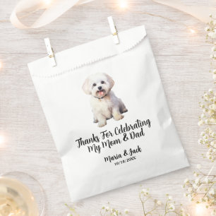 Gastgeschenke Hochzeit mit maltesischem Hund Geschenktütchen