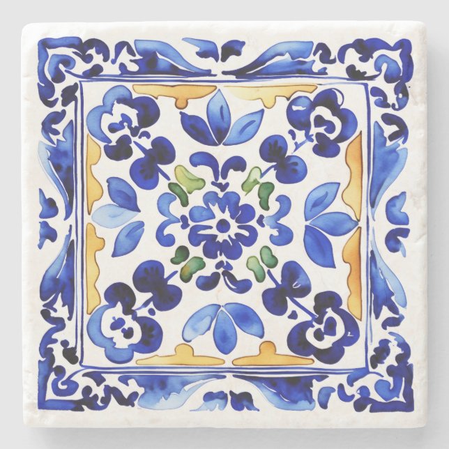 Gastgeschenke Hochzeiten Amalfi Vietri Steinuntersetzer (Vorderseite)