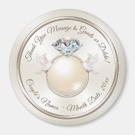 Gastgeschenke Hochzeiten für Gast, Hochzeitsmagnet Magnet