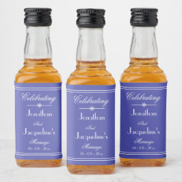 Gastgeschenke Hochzeiten Klassisches Skript Schöne Alkoholflaschenetikett