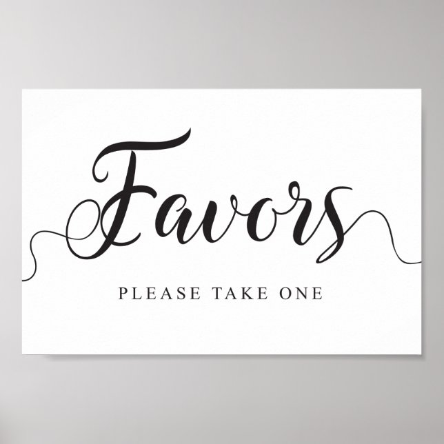 Gastgeschenke Hochzeiten Unterschreiben. Kostenlos Poster (Vorne)
