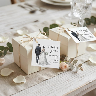 Gastgeschenke Hochzeiten zur Darstellung von Braut Geschenkanhänger