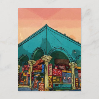 Gasthaus - Venedig Beach California Postkarte